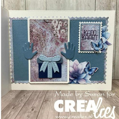 Crealies Crea-Nest-Lies XXL Dies No. 126 Rectangles with Inverted Scallop (CLNestXXL126)