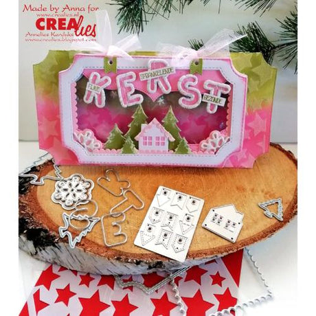 Crealies Crea-Nest-Lies XXL Dies No. 126 Rectangles with Inverted Scallop (CLNestXXL126)