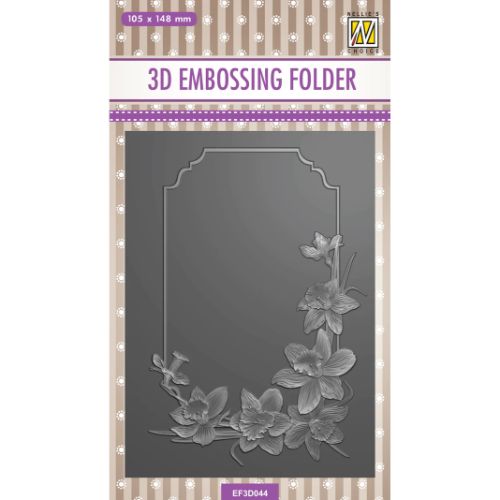 Nellie's Choice 3D Embossing Folder - Daffodil