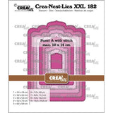 Crealies Crea-Nest-Lies XXL Dies No. 182 Panel A with Stitch (CLNestXXL182)