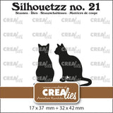 Crealies Silhouetzz Dies Cats Sitting (CLSH21)
