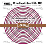 Crealies Crea-Nest-Lies XXL Dies Thin Frames Circles Smooth (CLNestXXL196)