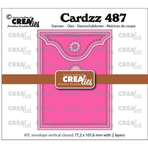 Crealies Cardzz Dies ATC Envelope Vertical Panel C (CLCZ487)