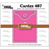 Crealies Cardzz Dies ATC Envelope Vertical Panel C (CLCZ487)
