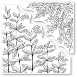 Memory Box - Leaves and Berries Cling Stamp set