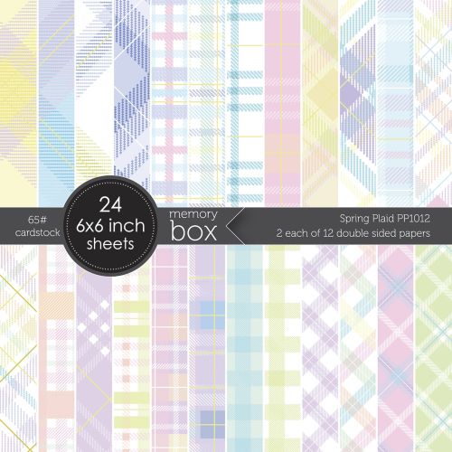 Memory Box - Spring Plaid 6x6 pack