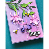 Memory Box - Little Fuchsia Flower Trio and Branch craft die