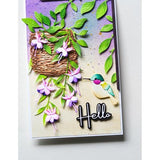 Memory Box - Little Fuchsia Flower Trio and Branch craft die