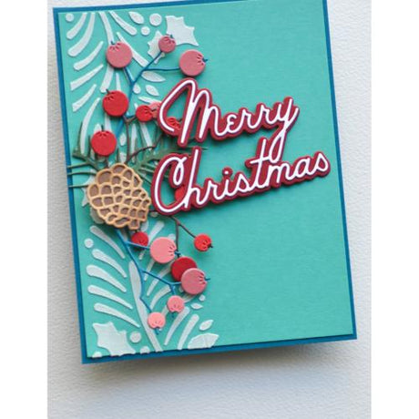 Memory Box - Merry Christmas Debut Script craft die