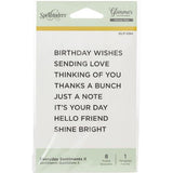 Spellbinders - Glimmer Plate - Everyday Sentiments II GLP-094
