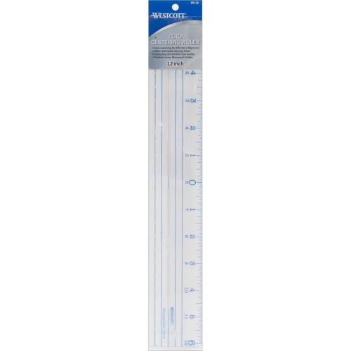 Westcott Plastic Ruler 12" Zero Centering - Postage as per Actual