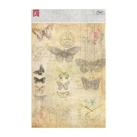 Little Birdie - Little Birdie Decoupage Paper A4 4/Pkg-Butterfly Chronicle
