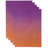 Craft Perfect Ombre Glitter Cardstock 8.5"X11" Arabian Nights