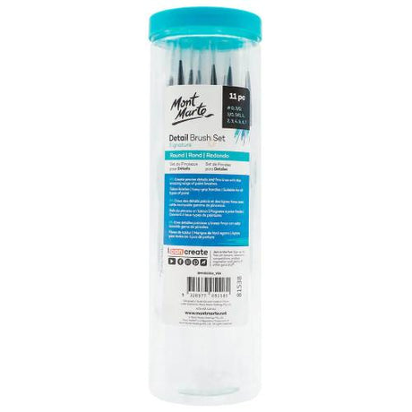 Mont Marte Detail Brush Set Signature 11pc - Postage as per Actual