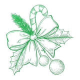 Couture Creations Candy Cane Bow Mini Stamp