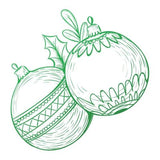 Couture Creations - Acrylic Stamp: Christmas Baubles CO726912