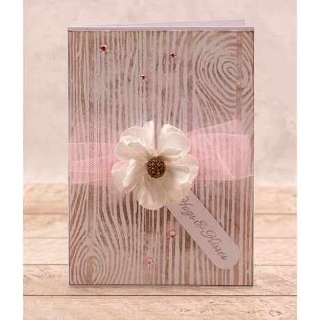 Couture Creations - Wood Panel 5x7 Background Stamp (1pc)