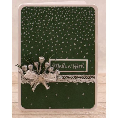 Couture Creations - Snowfall 5x7 Background Stamp (1pc)