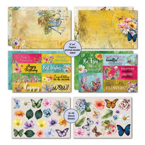 3Quarter Designs Fluttering Wings  6x4 Card Pack