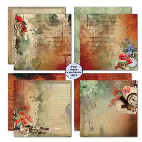 3Quarter Designs Never Forgotten  8x8 Paper Pack