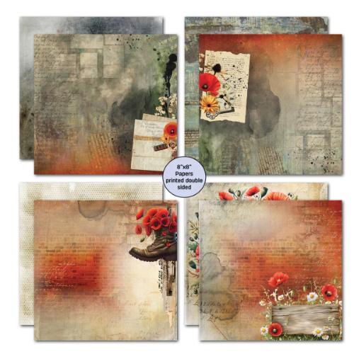 3Quarter Designs Never Forgotten  8x8 Paper Pack