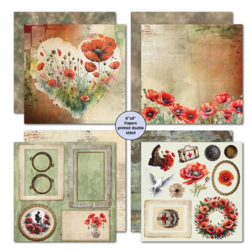 3Quarter Designs Never Forgotten  8x8 Paper Pack
