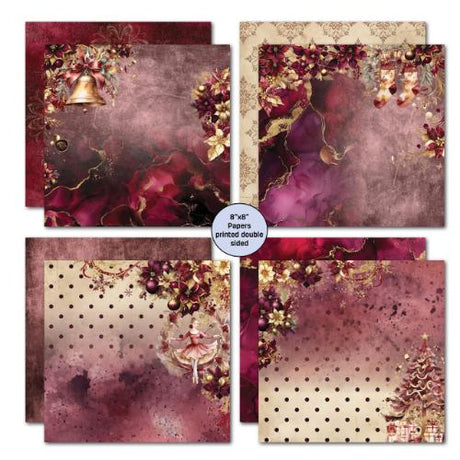 3Quarter Designs Sugarplum Wreath 8x8 Paper Pack