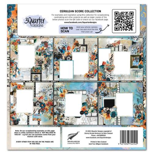 3Quarter Designs - Cerulean Score Collection Pack - Postage as per Actual
