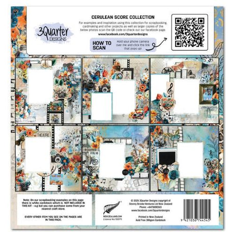 3Quarter Designs - Cerulean Score Collection Pack - Postage as per Actual