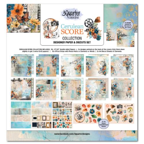 3Quarter Designs - Cerulean Score Collection Pack - Postage as per Actual