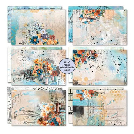 3Quarter Designs - Cerulean Score Collection - 6x4 Card Making Pack