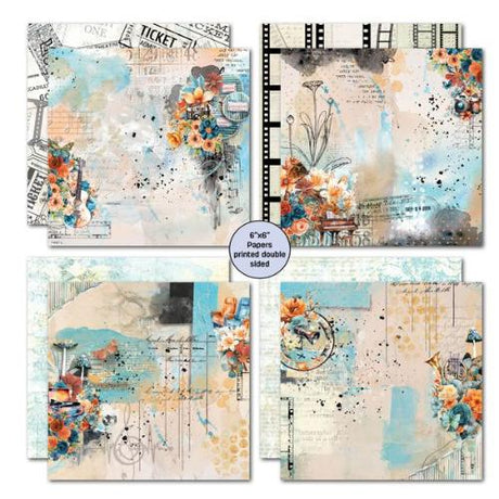 3Quarter Designs - Cerulean Score Collection - 6x6 Pack