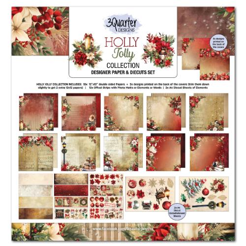 3Quarter Designs - Holly Jolly Collection Pack - Postage as per Actual