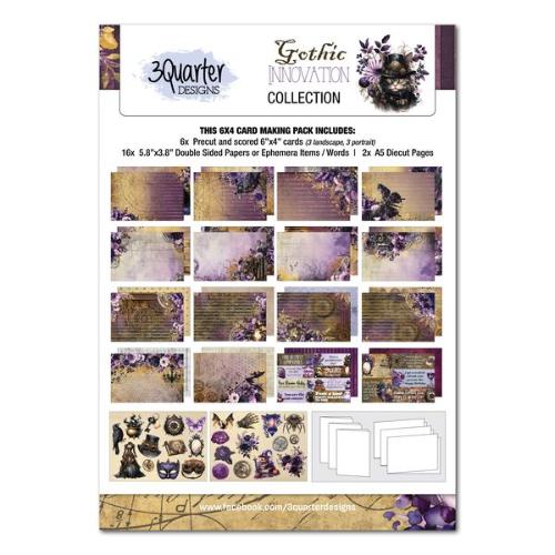 3Quarter Designs - Gothic Innovation 6*4 Card Making Collection Pack