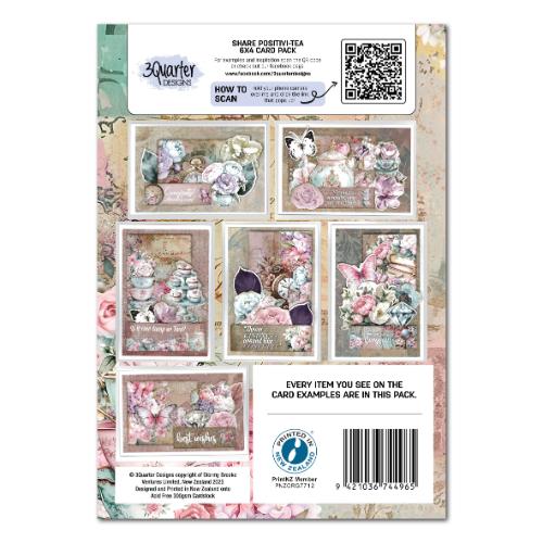 3Quarter Designs - Share Positivi-Tea 6*4 Card Making Collection Pack