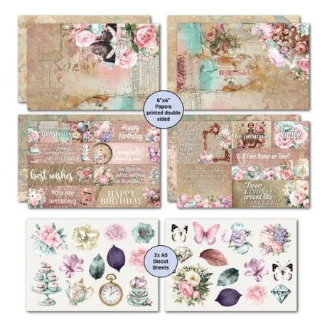 3Quarter Designs - Share Positivi-Tea 6*4 Card Making Collection Pack