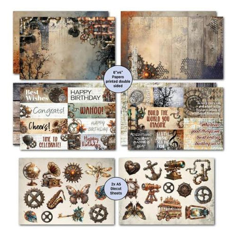 3Quarter Designs Rustic Tinkerer  6x4 Card Pack