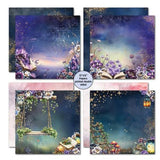 3Quarter Designs Night Garden 12x12 Design Paper & Diecuts Set - Postage as per Actual
