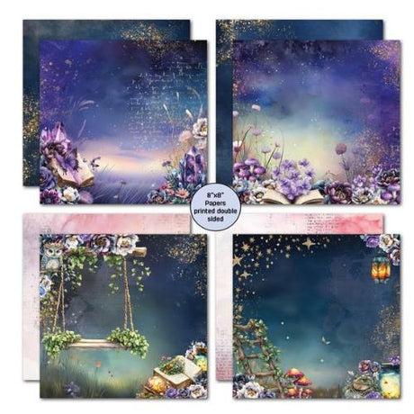 3Quarter Designs Night Garden 8x8 Paper Pack