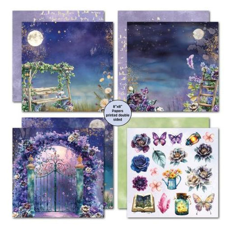 3Quarter Designs Night Garden 8x8 Paper Pack