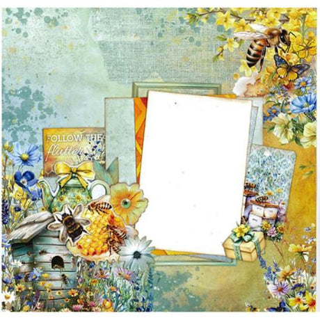 3Quarter Designs Honey Fields 12x12 Design Paper & Diecuts Set - Postage as per Actual