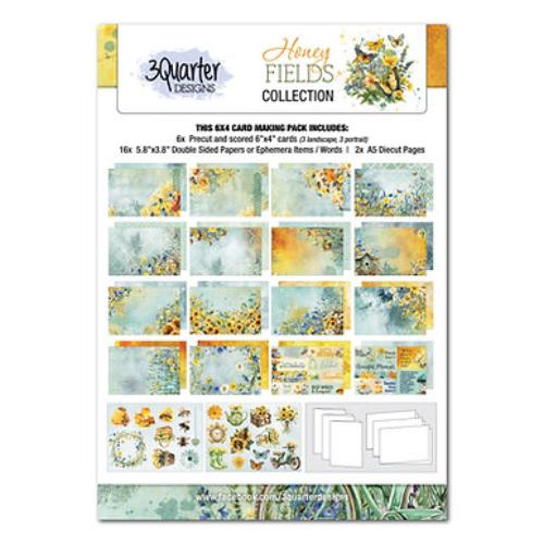 3Quarter Designs Honey Fields 6x4 Card Pack