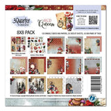 3Quarter Designs Red Queen 8x8 Paper Pack & Die Cuts set