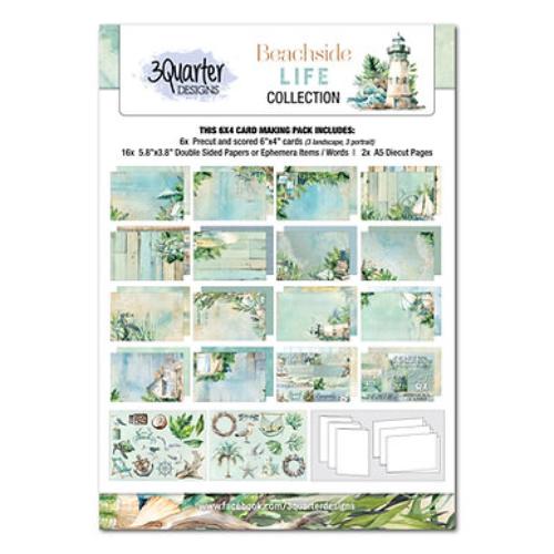 3Quarter Designs Beachside Life 6"x4" Card Pack