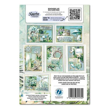 3Quarter Designs Beachside Life 6"x4" Card Pack