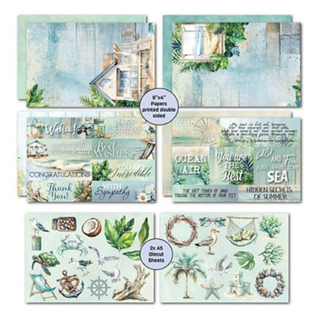 3Quarter Designs Beachside Life 6"x4" Card Pack