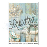 3Quarter Designs Beachside Life A4 Rice paper