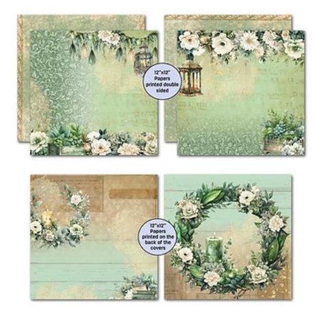3Quarter Designs Sage Candlelight Scrapbook Collection - Postage as per Actual
