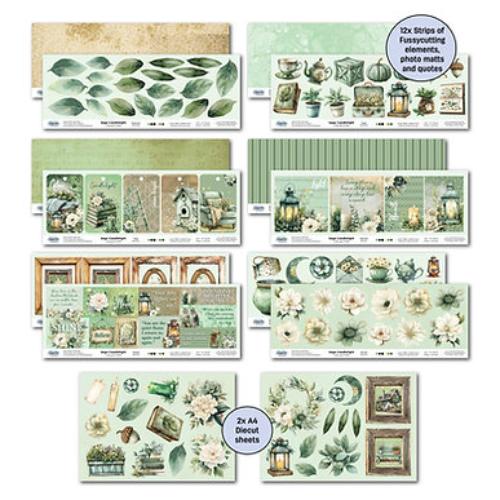 3Quarter Designs Sage Candlelight Scrapbook Collection - Postage as per Actual