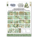 3Quarter Designs Sage Candlelight 6"x4" Card Pack